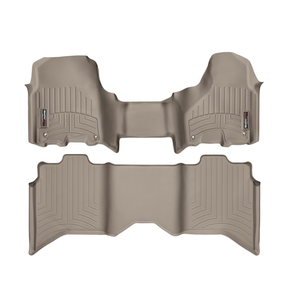 Front and Rear Floorliners - Over The Hump, 454771-452163